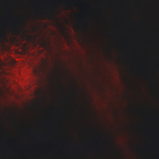 IC 405 - The Flaming Star Nebula in constellation Auriga.