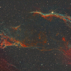 NGC 6960, The Pickerings Triangle in constellation Cygnus.